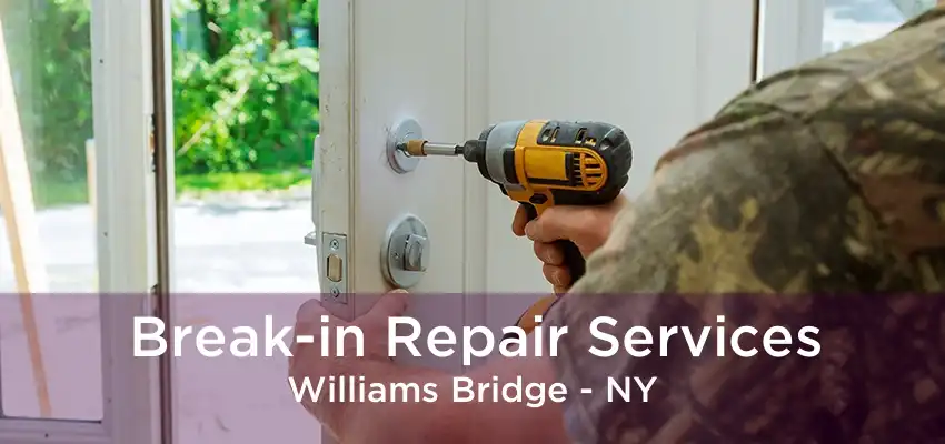 Break-in Repair Services Williams Bridge - NY